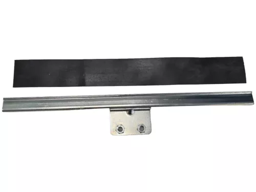 Raamgeleider op ruit met rubber