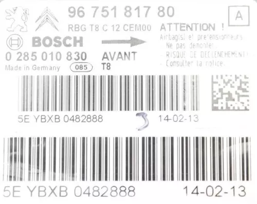 PSA / Stellantis MODUUL/ BOSCH 0285010830/ 9675181780/ 0285010704/ (0000225781)