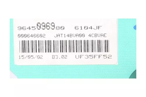 PSA / Stellantis B 1.6 16V NFU TU5JP4/ JAEGER T121KJA/ AUTOMAAT/ 9645096980 (0000304860)